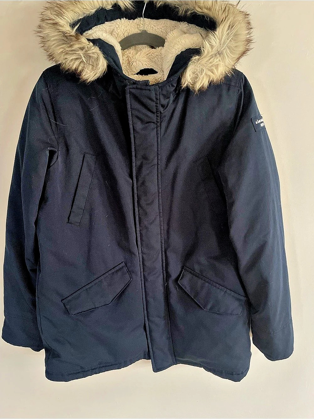 Abercrombie Kids Sherpa-Lined Parka Jacket Plaid Size 15/16